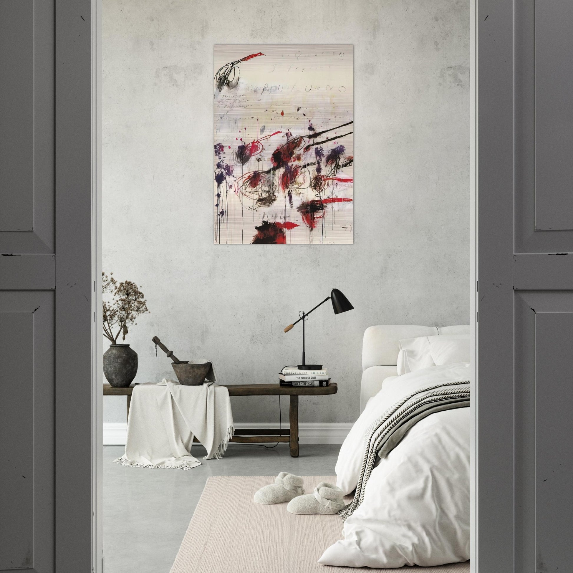 Quattro stagioni I. Autunno - Cy Twombly Brushed Aluminum Print - 70x100 cm / 28x40 inches | Cy Twombly Aluminum Print | Cy Twombly Prints