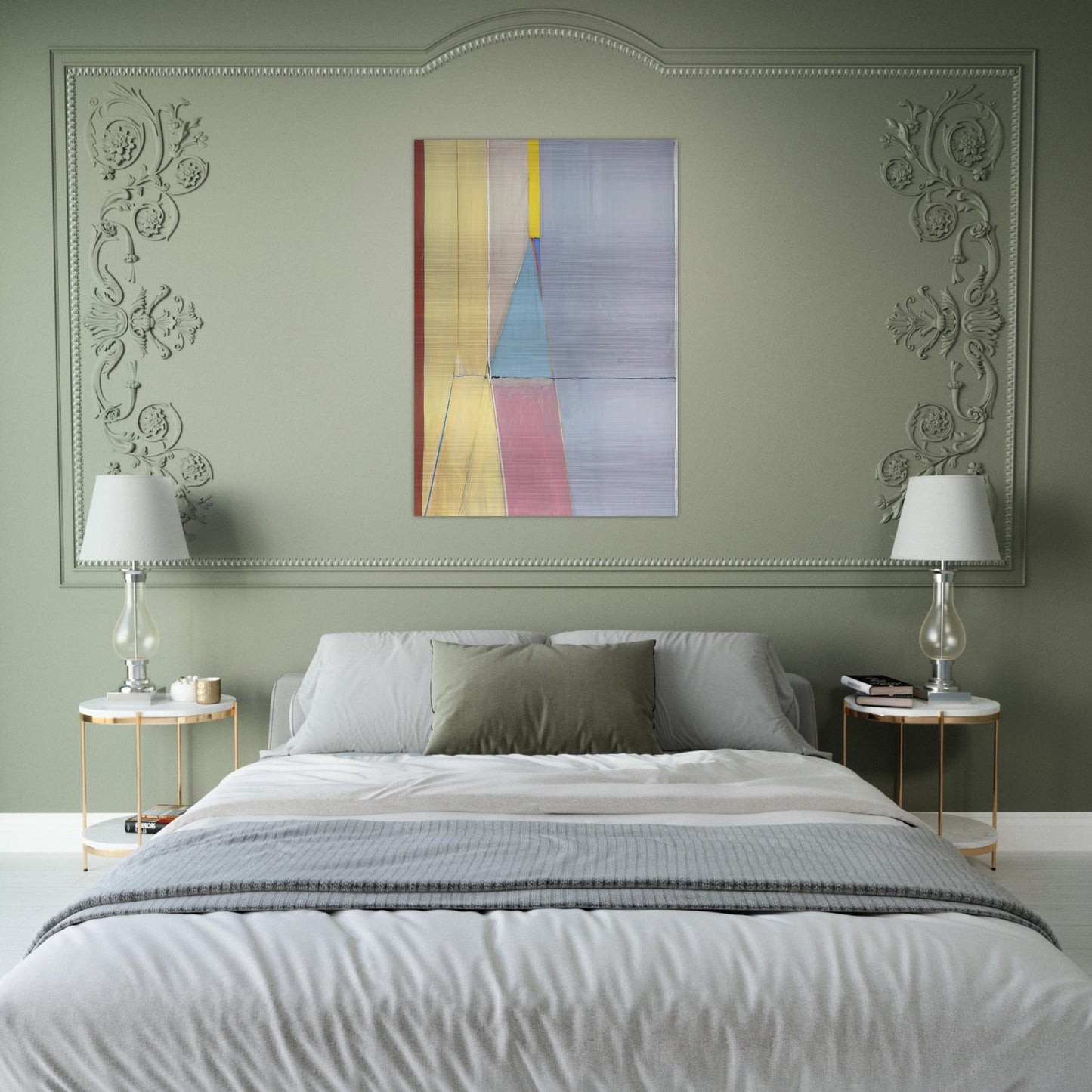 Ocean Park #21 - Richard Diebenkorn Brushed Aluminum Print - 70x100 cm / 28x40 inches | Richard Diebenkorn Aluminum Print | Richard Diebenkorn Prints