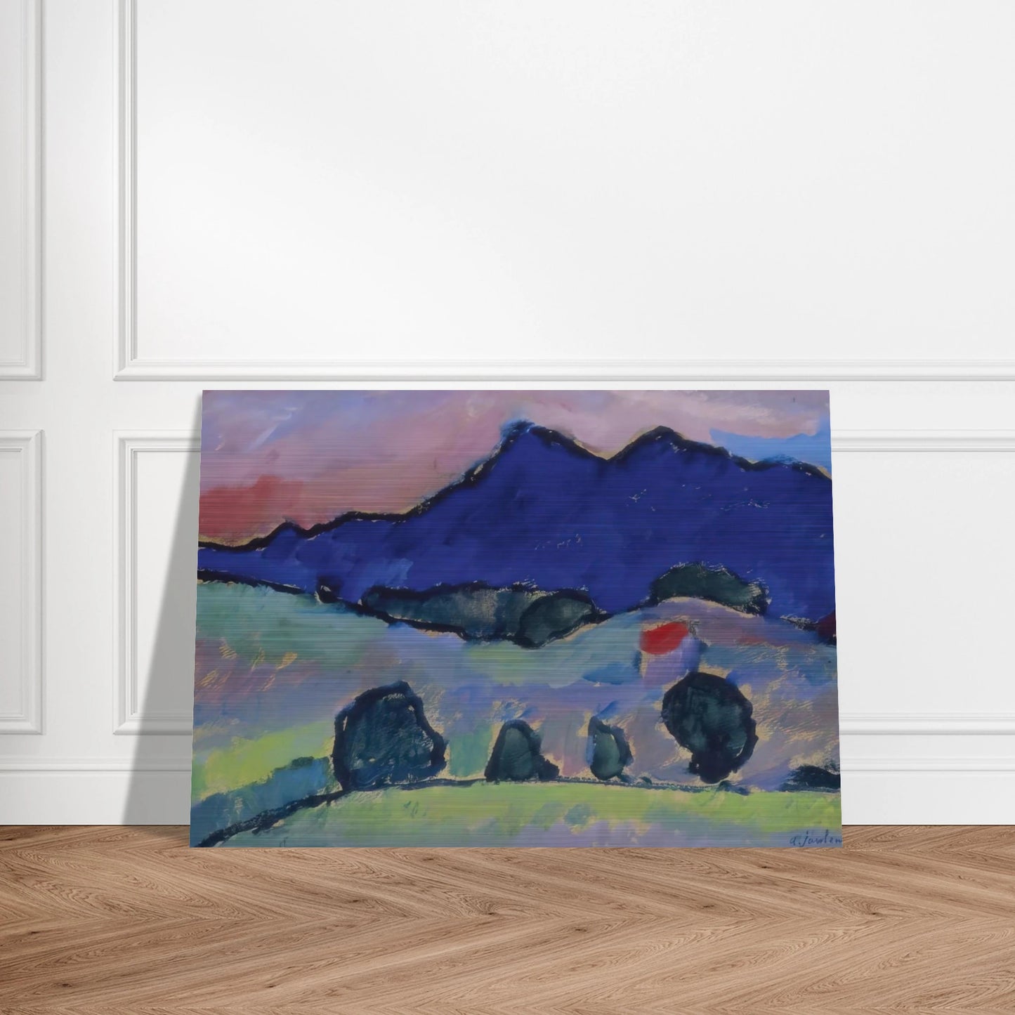 BLAUER BERG 1910 - Alexej von Jawlensky Brushed Aluminum Print - 70x100 cm / 28x40 inches | Alexej von Jawlensky Aluminum Print | Alexej von Jawlensky Prints