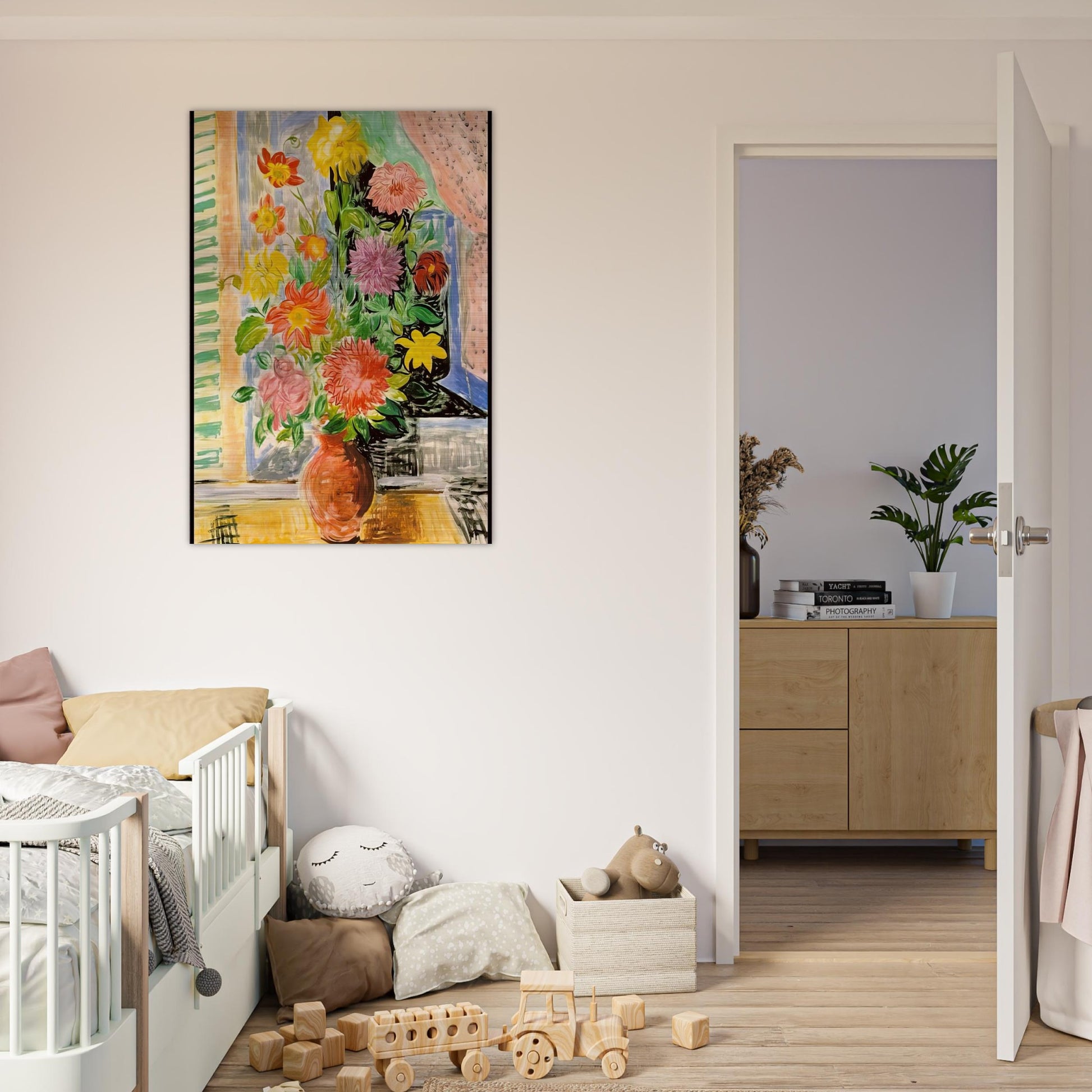 GRAND BOUQUET - Moise Kisling Brushed Aluminum Print - 70x100 cm / 28x40 inches | Moise Kisling Aluminum Print | Moise Kisling Prints