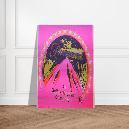 Paramount - Andy Warhol Brushed Aluminum Print - 70x100 cm / 28x40 inches | Andy Warhol Aluminum Print | Andy Warhol Prints