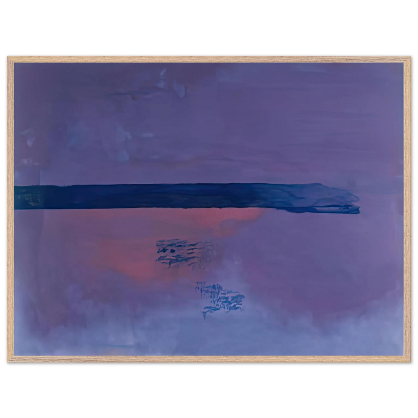 Helen Frankenthaler - Ebbing, 2002- Wall Art - 30x40 cm / 12x16 inches - Premium Wooden Framed Poster With Fine Art Paper-canvas - White frame