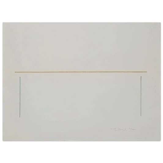 Fred Sandback - Untitled - 1974  75x100 cm / 30x40inches Fine Art Poster