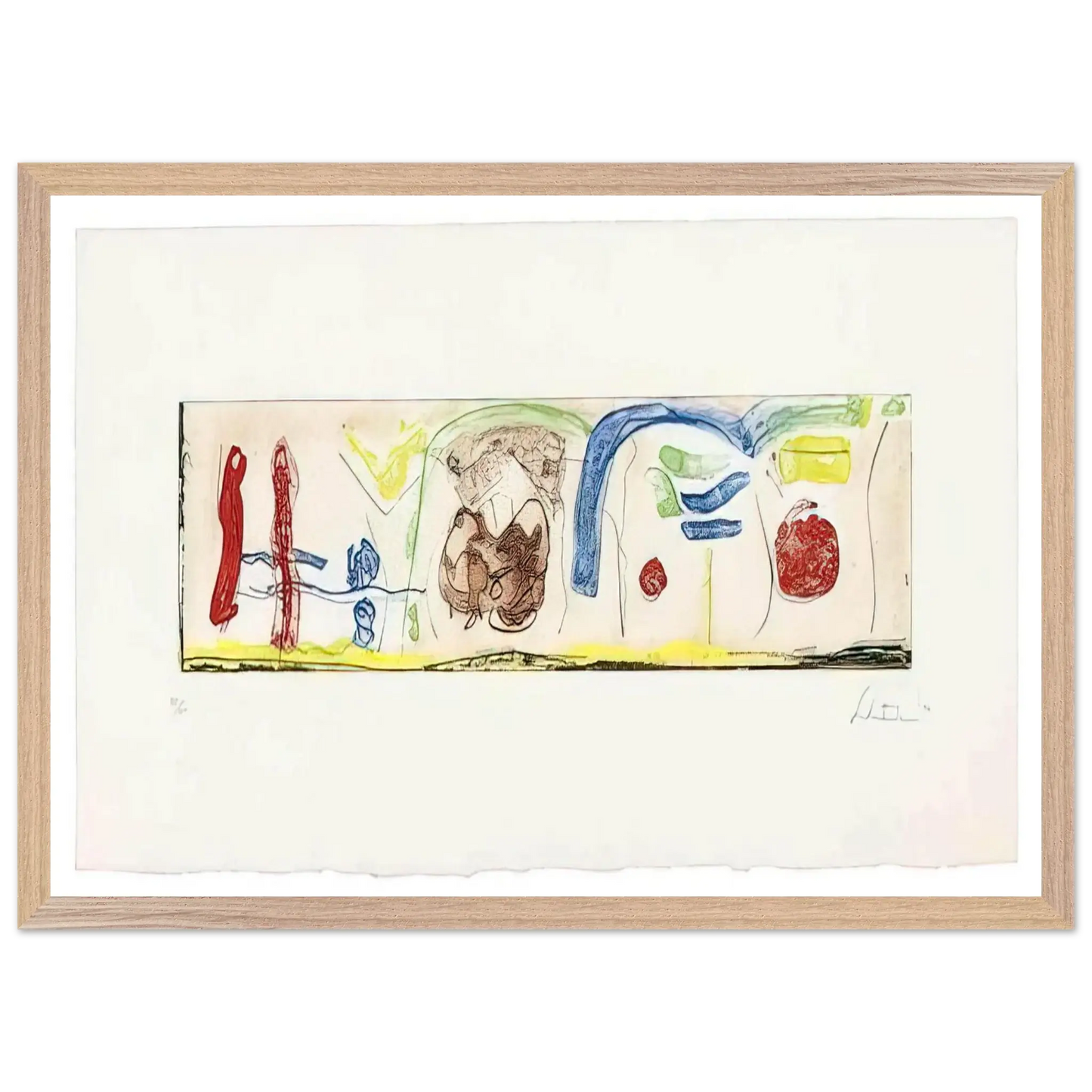 Helen Frankenthaler - Bridges - 1996 Wall art - 70x100 cm / 28x40 Inches - Fine Art Poster - -