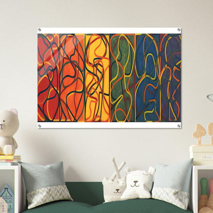 The Propitious Garden of Plane Image Version One - 2005 - Brice Marden Acrylic Print - 70x100 cm / 28x40″ inches | Brice Marden Wall Art | Brice Marden Prints