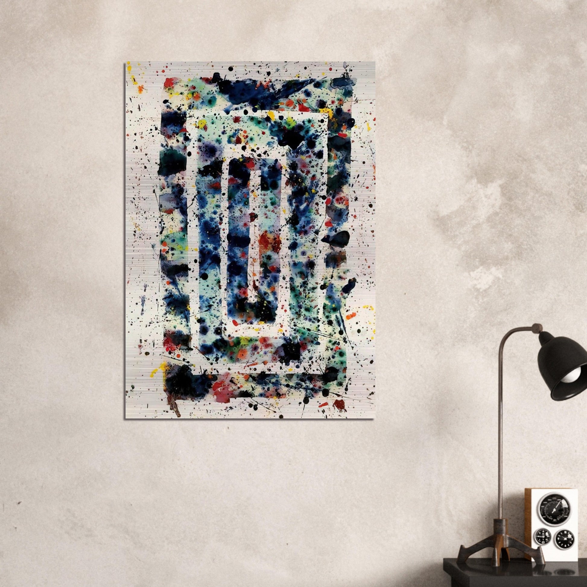 Untitled  SF75-102  - Sam Francis Brushed Aluminum Print - 70x100 cm / 28x40 inches | Sam Francis Aluminum Print | Sam Francis Prints
