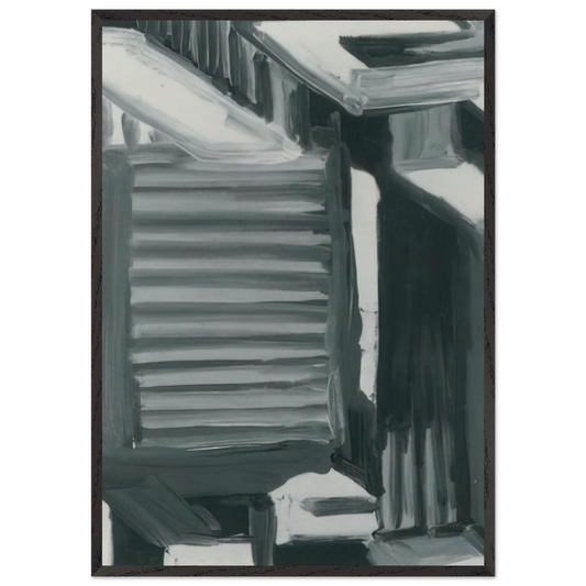 TOWNSCAPE 1968 2 - Gerhard Richter 70x100 cm / 28x40 inches Framed Art Print – Black Wooden Frame