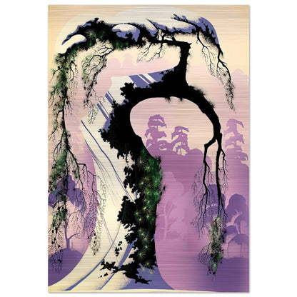 Norway Pine - Eyvind Earle Brushed Aluminum Print - 70x100 cm / 28x40 inches | Eyvind Earle Aluminum Print | Eyvind Earle Prints