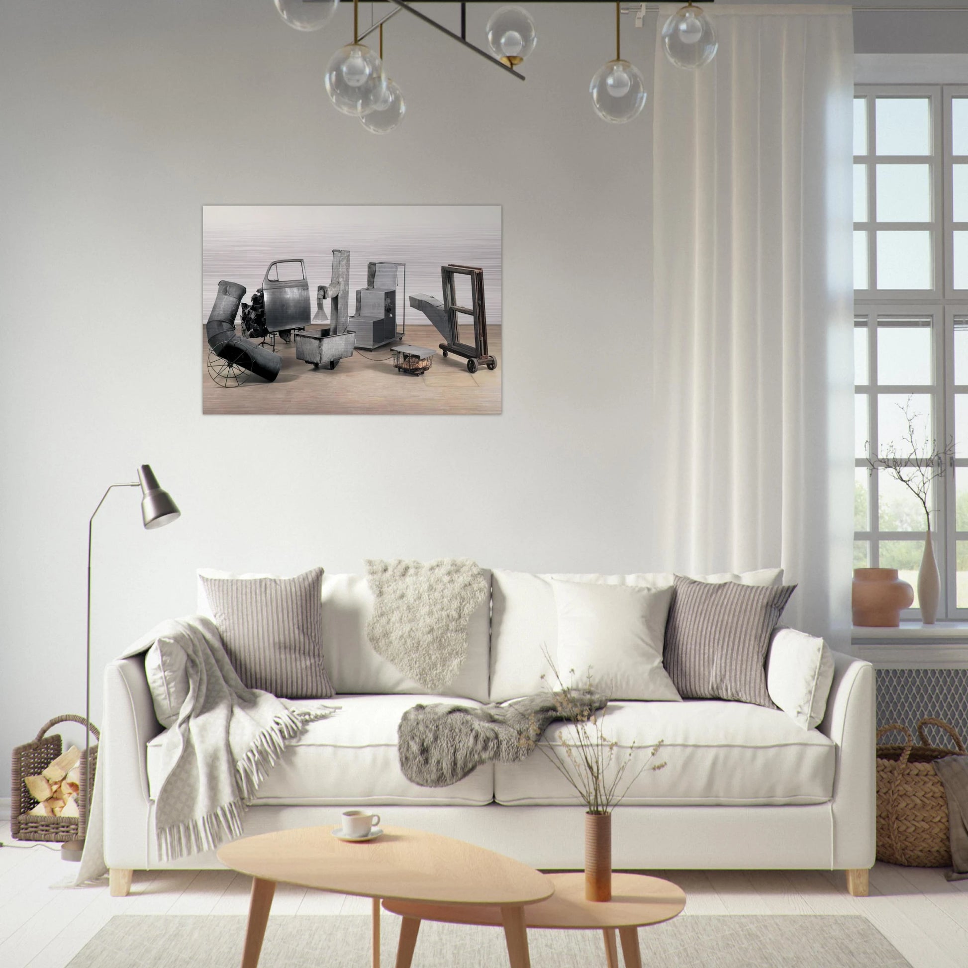 ORACLE 1965 - Robert Rauschenberg Brushed Aluminum Print - 70x100 cm / 28x40 inches | Robert Rauschenberg Aluminum Print | Robert Rauschenberg Prints