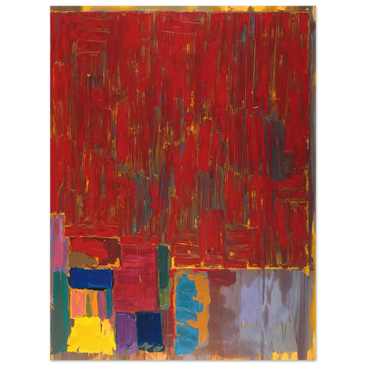 John Hoyland - Saracen - 1977  75x100 cm / 30x40inches Fine Art Poster