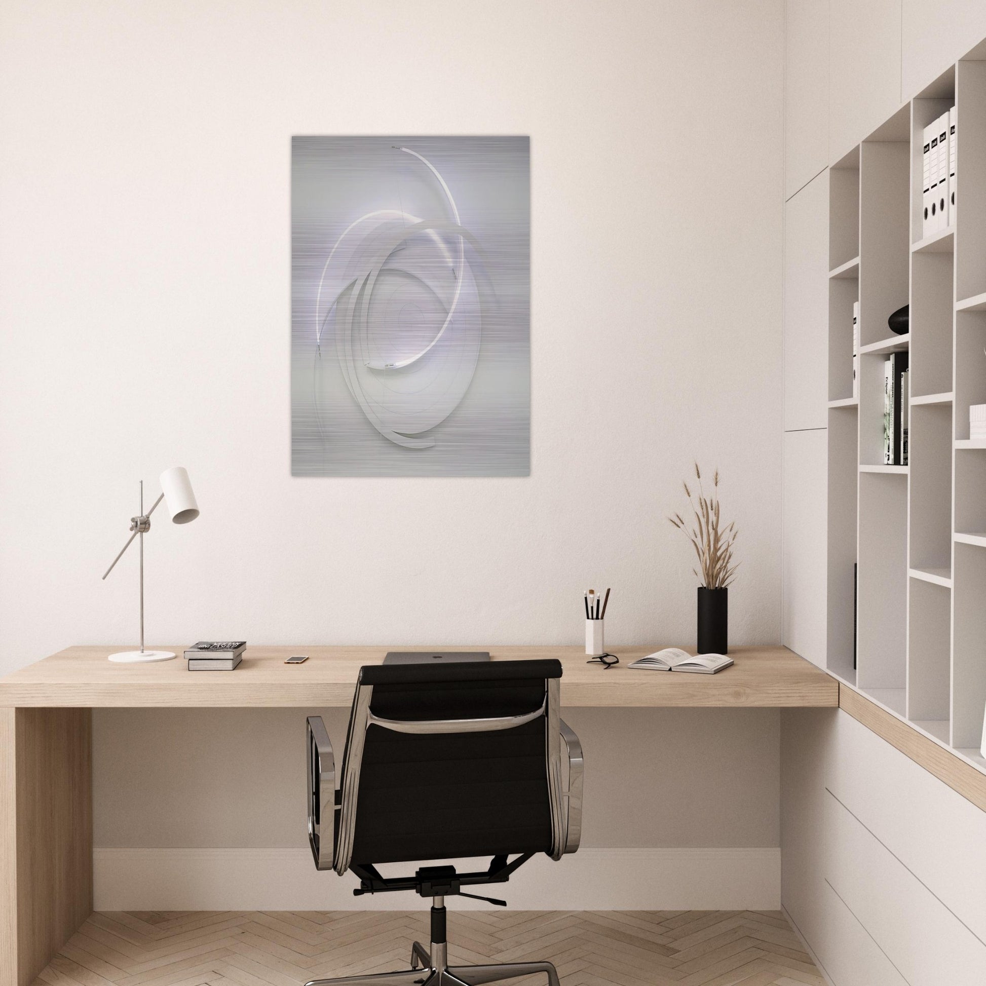Lunatique compact n° 3 - 1996 - Francois Morellet Brushed Aluminum Print - 70x100 cm / 28x40 inches | Francois Morellet Aluminum Print | Francois Morellet Prints