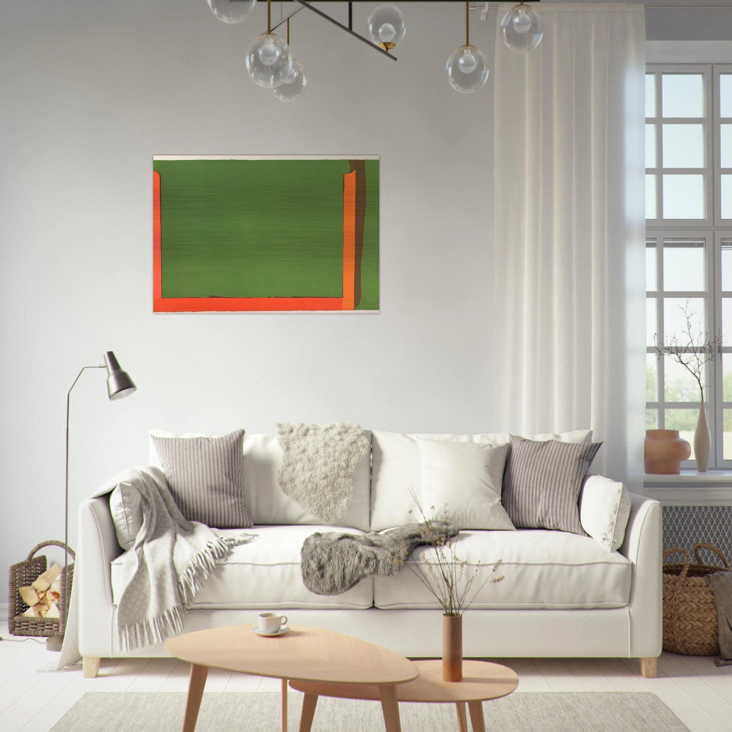 Untitled Litograph - Color Field Painting - John Hoyland Brushed Aluminum Print - 70x100 cm / 28x40 inches | John Hoyland Aluminum Print | John Hoyland Prints