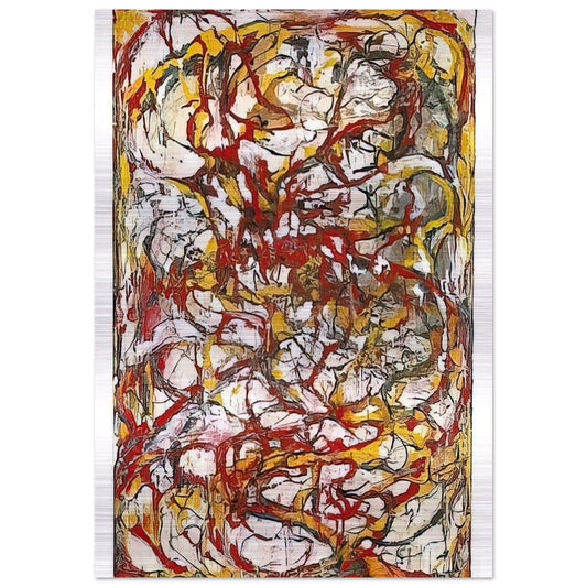 Dragons - 2004 - Brice Marden Brushed Aluminum Print - 70x100 cm / 28x40 inches | Brice Marden Aluminum Print | Brice Marden Prints