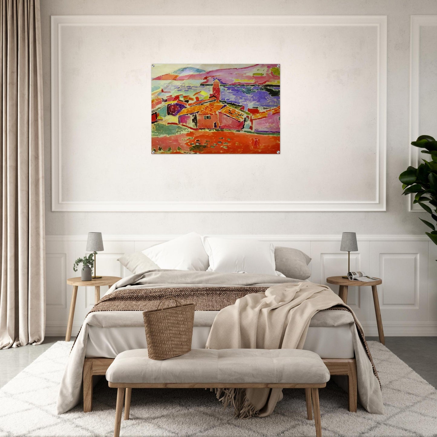 VIEW OF COLLIOURE 1 - Henri Matisse Acrylic Print - 70x100 cm / 28x40″ inches | Henri Matisse Wall Art | Henri Matisse Prints