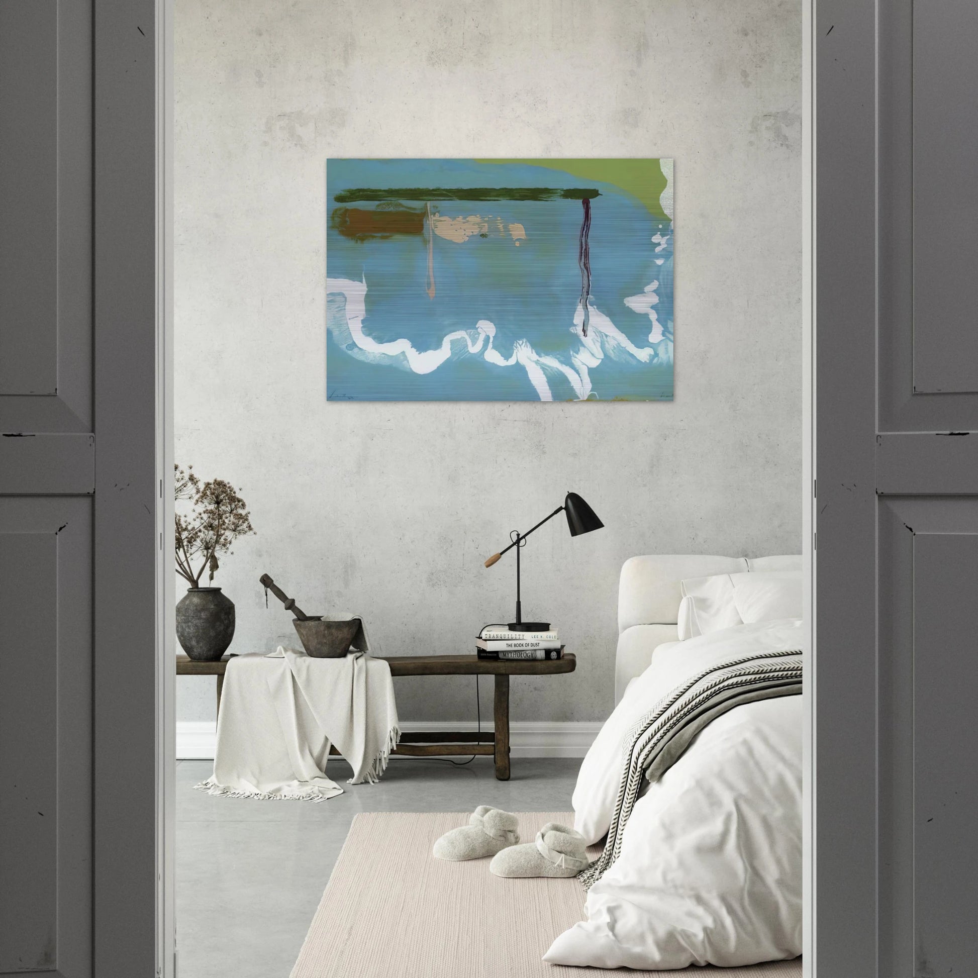 Skywriting - 1997 - Helen Frankenthaler Brushed Aluminum Print - 70x100 cm / 28x40 inches | Helen Frankenthaler Aluminum Print | Helen Frankenthaler Prints