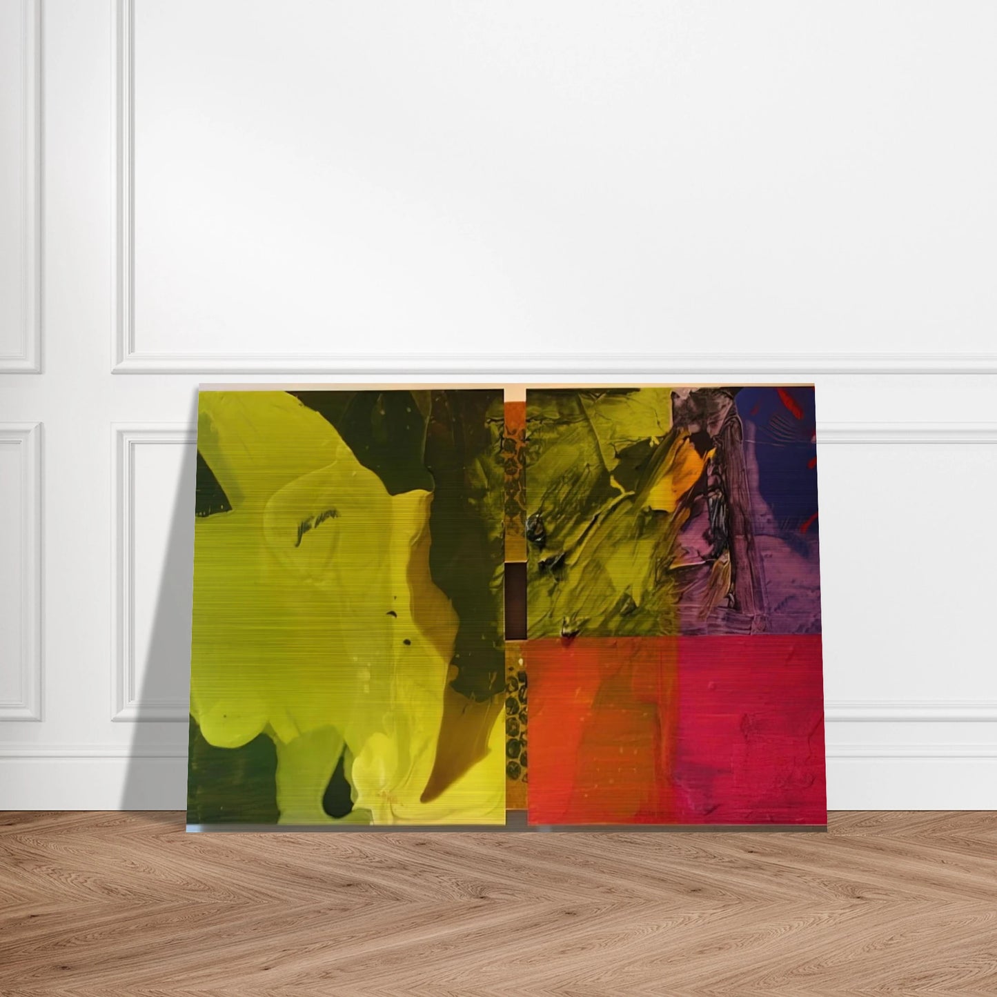 Sea Color - Sam Gilliam Brushed Aluminum Print - 70x100 cm / 28x40 inches | Sam Gilliam Aluminum Print | Sam Gilliam Prints