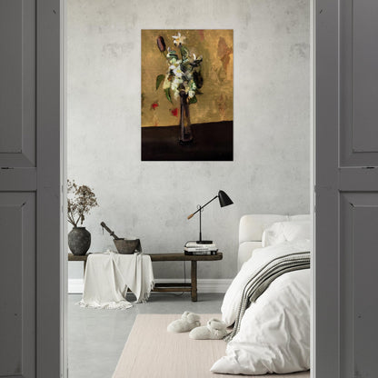 BOUQUET OF FLOWERS IN A CRYSTAL VASE 1902 - Henri Matisse Brushed Aluminum Print - 70x100 cm / 28x40 inches | Henri Matisse Aluminum Print | Henri Matisse Prints