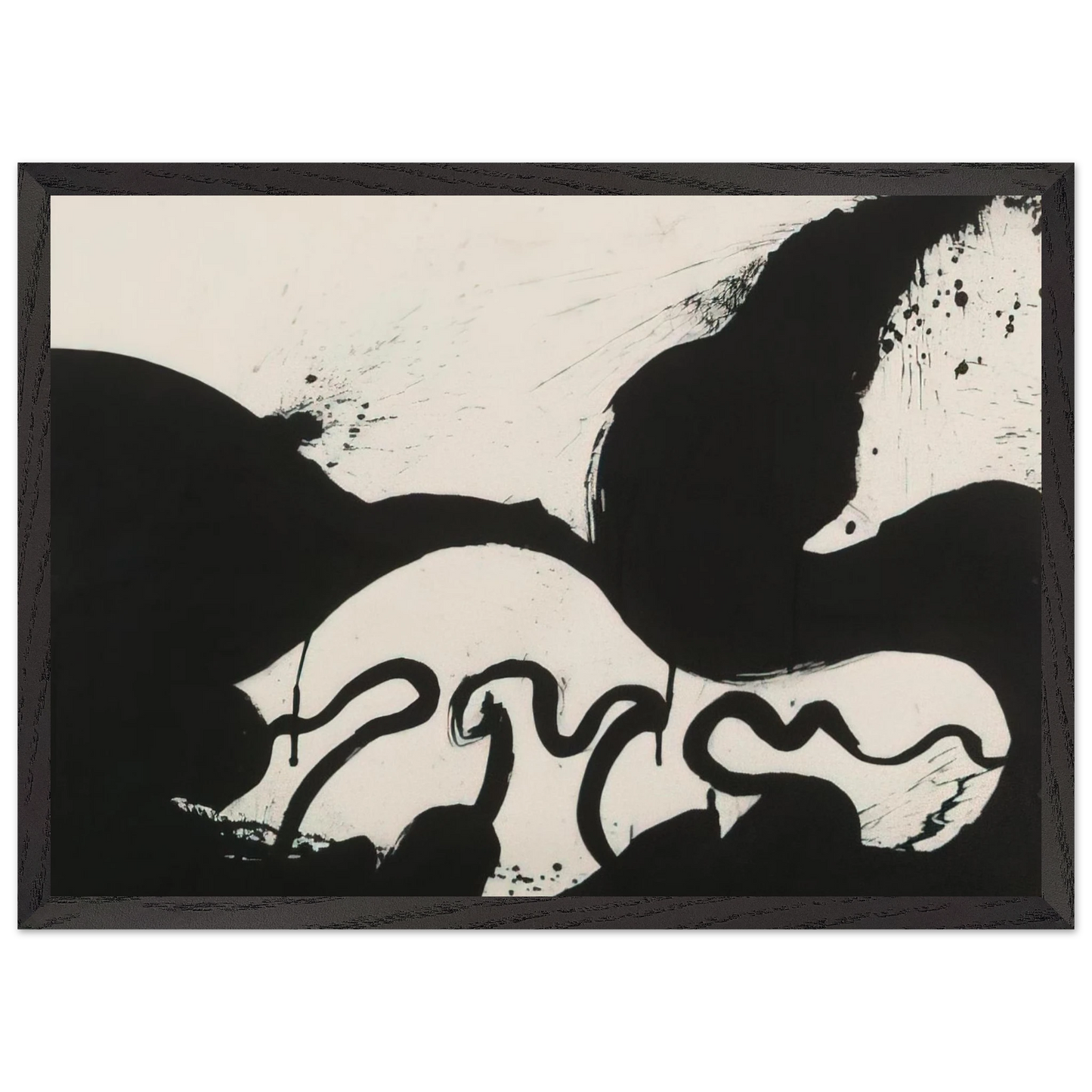 Helen Frankenthaler - Untitled - 1973 Wall art - 40x50 cm / 16x20 inches - Premium Wooden Framed Poster With Fine Art Paper-canvas - White frame