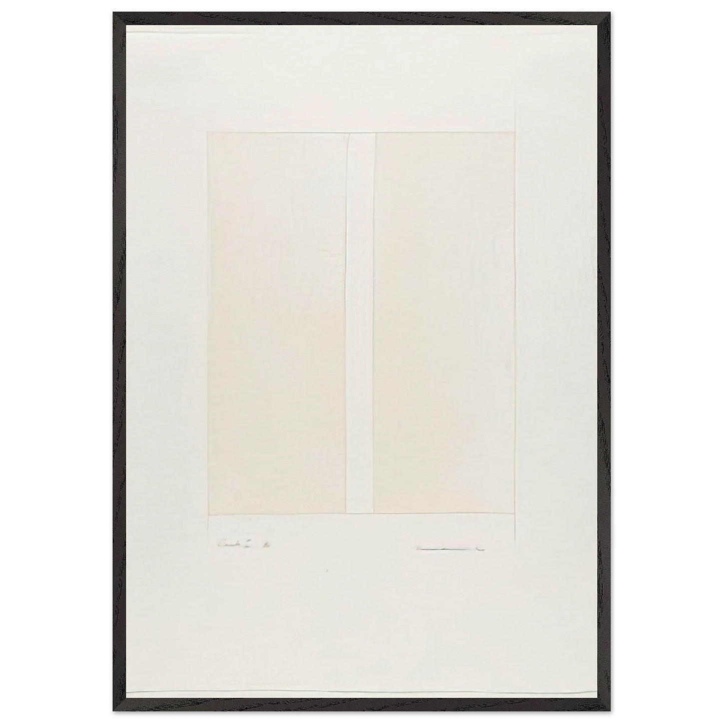 Canto I - Barnett Newman 70x100 cm / 28x40 inches Framed Art Print – Black Wooden Frame