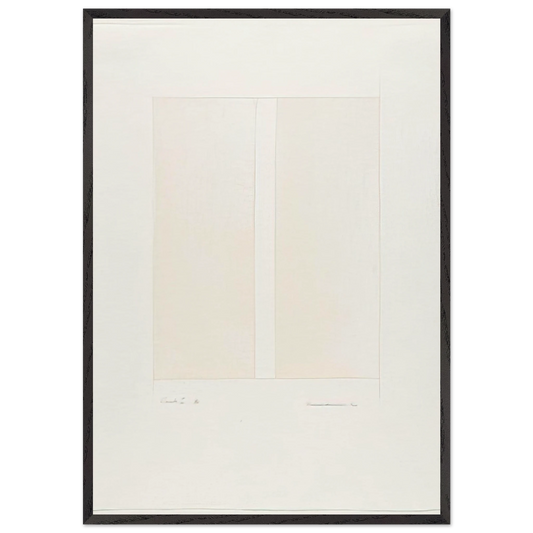 Canto I - Barnett Newman 70x100 cm / 28x40 inches Framed Art Print – Black Wooden Frame