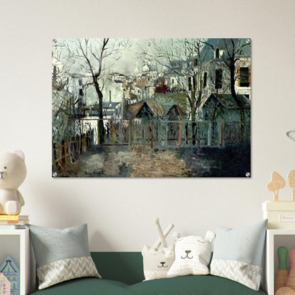 RENOIR S GARDEN - Maurice Utrillo Acrylic Print - 70x100 cm / 28x40″ inches