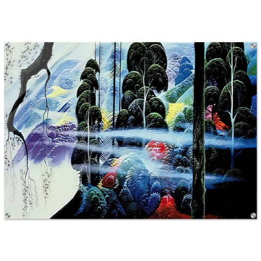 Along the Coast - Eyvind Earle Acrylic Print - 70x100 cm / 28x40″ inches