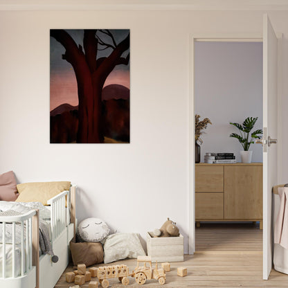 Autumn Trees - Chestnut Tree - Georgia O'Keeffe Brushed Aluminum Print - 70x100 cm / 28x40 inches | Georgia O'Keeffe Aluminum Print | Georgia O'Keeffe Prints