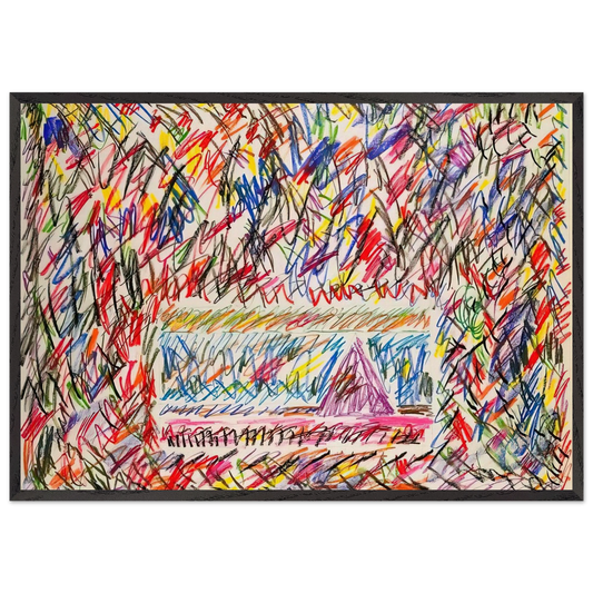Coffee Thyme - Sam Gilliam 70x100 cm / 28x40 inches Framed Art Print – Black Wooden Frame