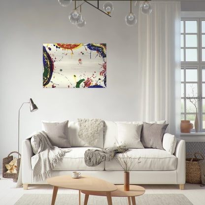 Sun Up - Sam Francis Brushed Aluminum Print - 70x100 cm / 28x40 inches | Sam Francis Aluminum Print | Sam Francis Prints