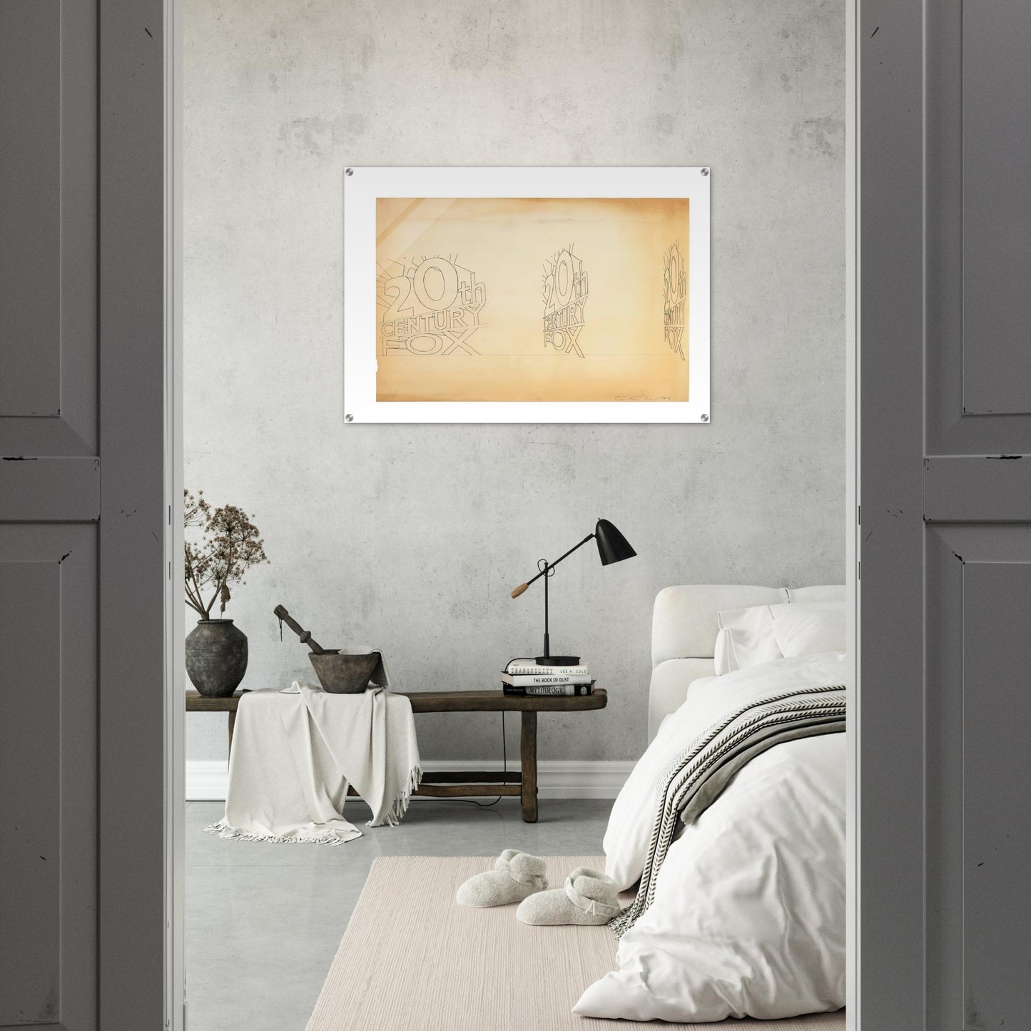 TRADEMARK STUDY 1 1962 - Edward Ruscha Acrylic Print - 70x100 cm / 28x40″ inches