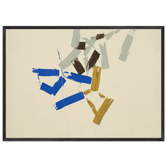 Untitled - 1962 N10 - Charlotte Posenenske 70x100 cm / 28x40 inches Framed Art Print – Black Wooden Frame