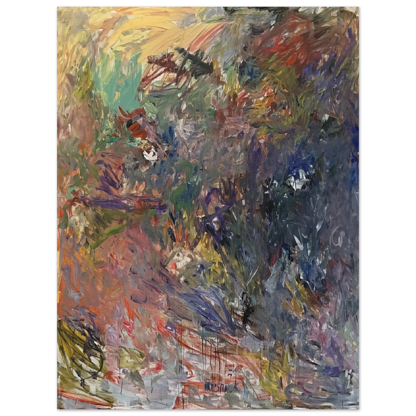 Milton Resnick - UNTITLED 1959  75x100 cm / 30x40inches Fine Art Poster
