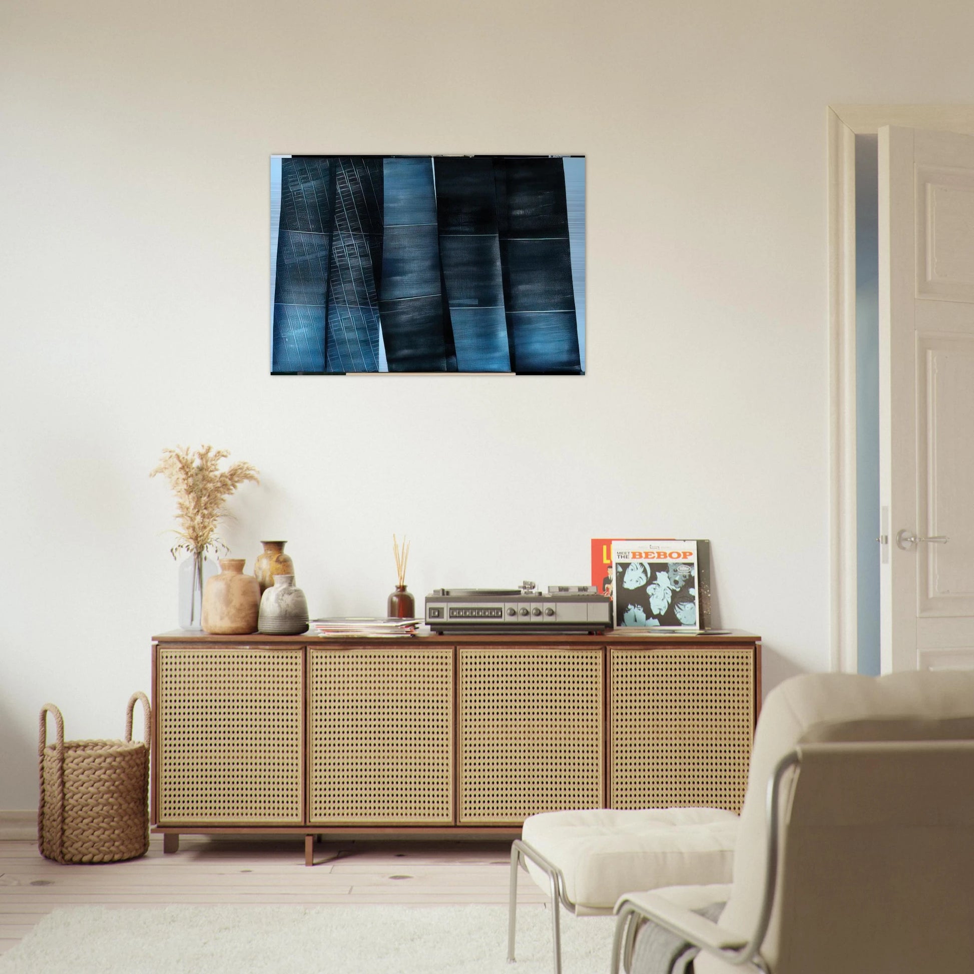 Untitled - 1976 - Hans Hartung Brushed Aluminum Print - 70x100 cm / 28x40 inches | Hans Hartung Aluminum Print | Hans Hartung Prints