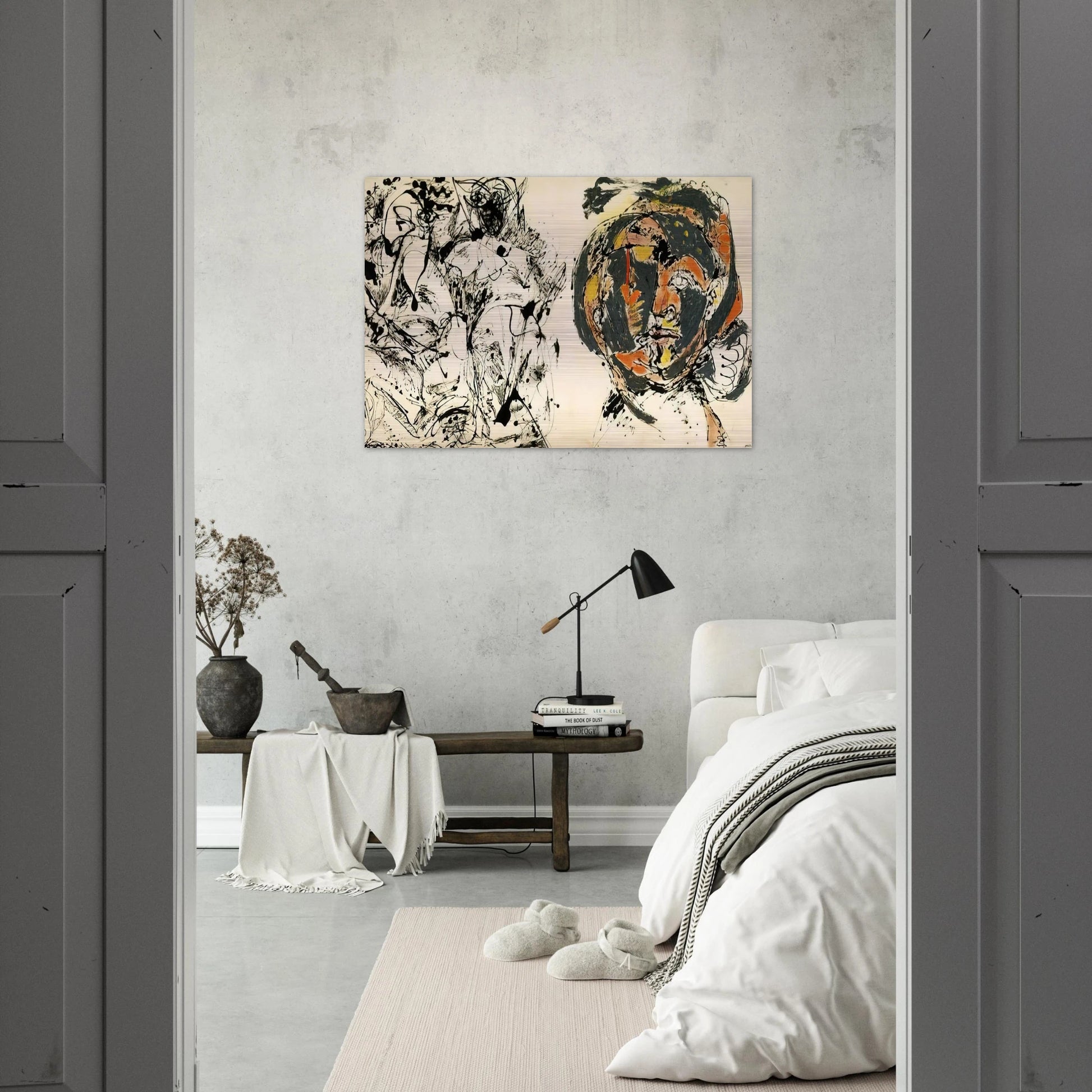 PORTRAIT AND A DREAM 1953 - Jackson Pollock Brushed Aluminum Print - 70x100 cm / 28x40 inches | Jackson Pollock Aluminum Print | Jackson Pollock Prints