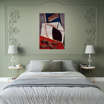 GREETINGS FROM A DISTANT FRIEND - Giorgio de Chirico Brushed Aluminum Print - 70x100 cm / 28x40 inches | Giorgio de Chirico Aluminum Print | Giorgio de Chirico Prints