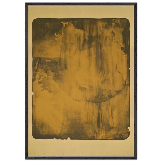 Bronze Smoke - 1978 - Helen Frankenthaler 70x100 cm / 28x40 inches Framed Art Print – Black Wooden Frame