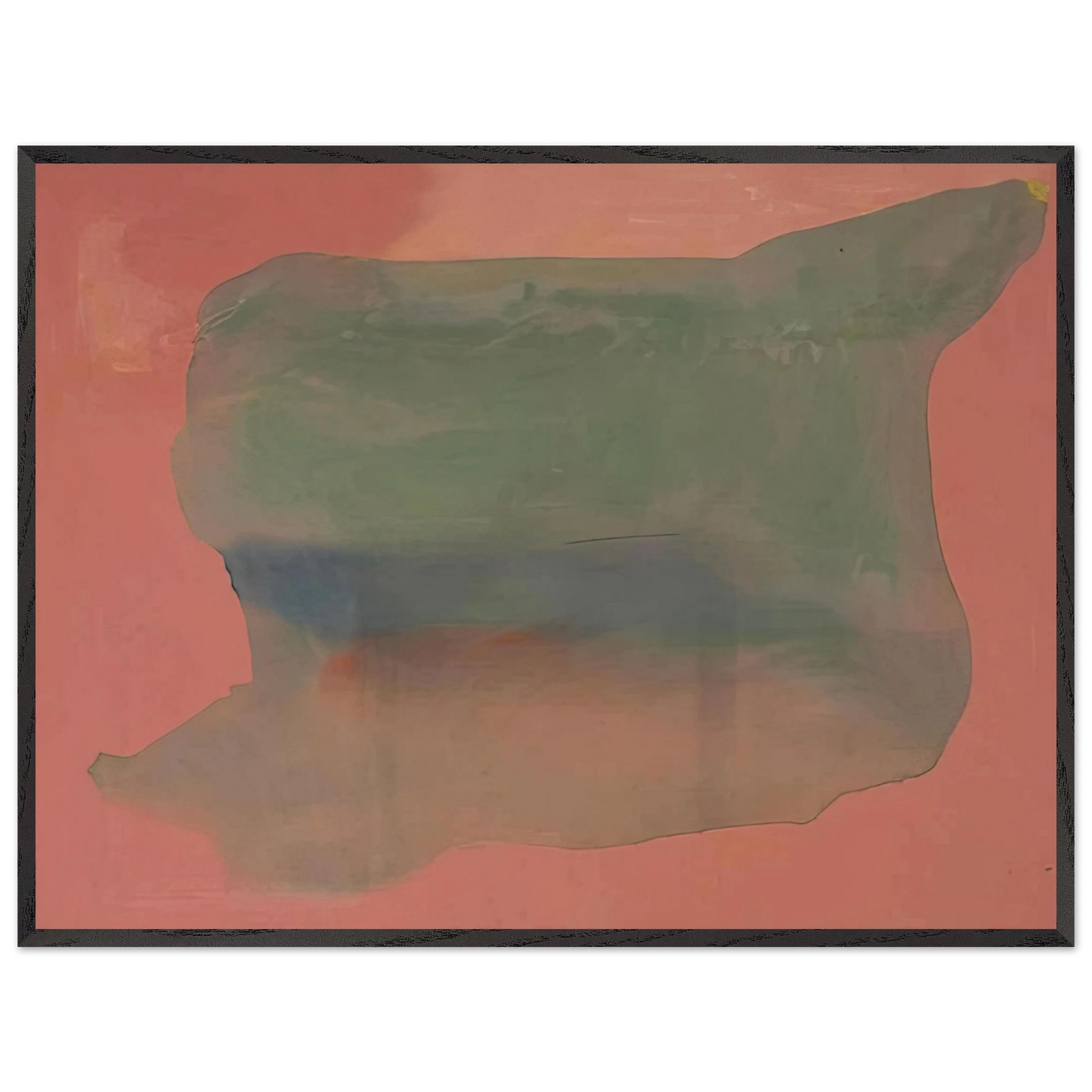 Helen Frankenthaler - Yearning - 1973 Wall art - 20x25 cm / 8x10 inches - Premium Wooden Framed Poster With Fine Art Paper-canvas - Wood frame