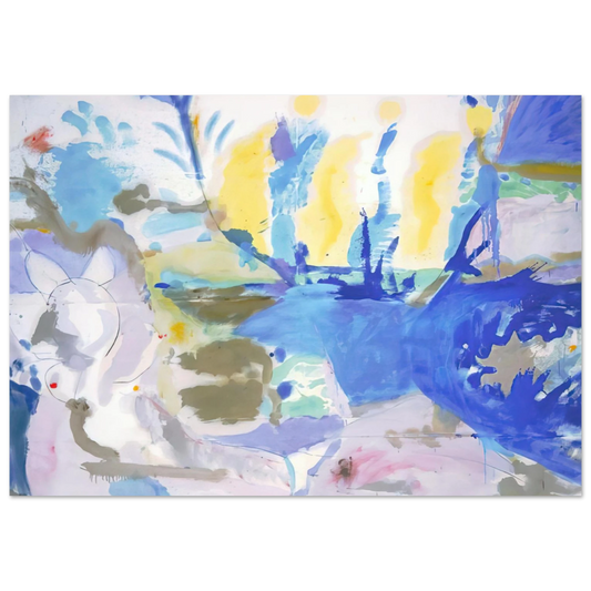 Helen Frankenthaler - Basque Beach - 1958 Wall art - 13x18 cm / 5x7 inches - Fine Art Poster-canvas - -