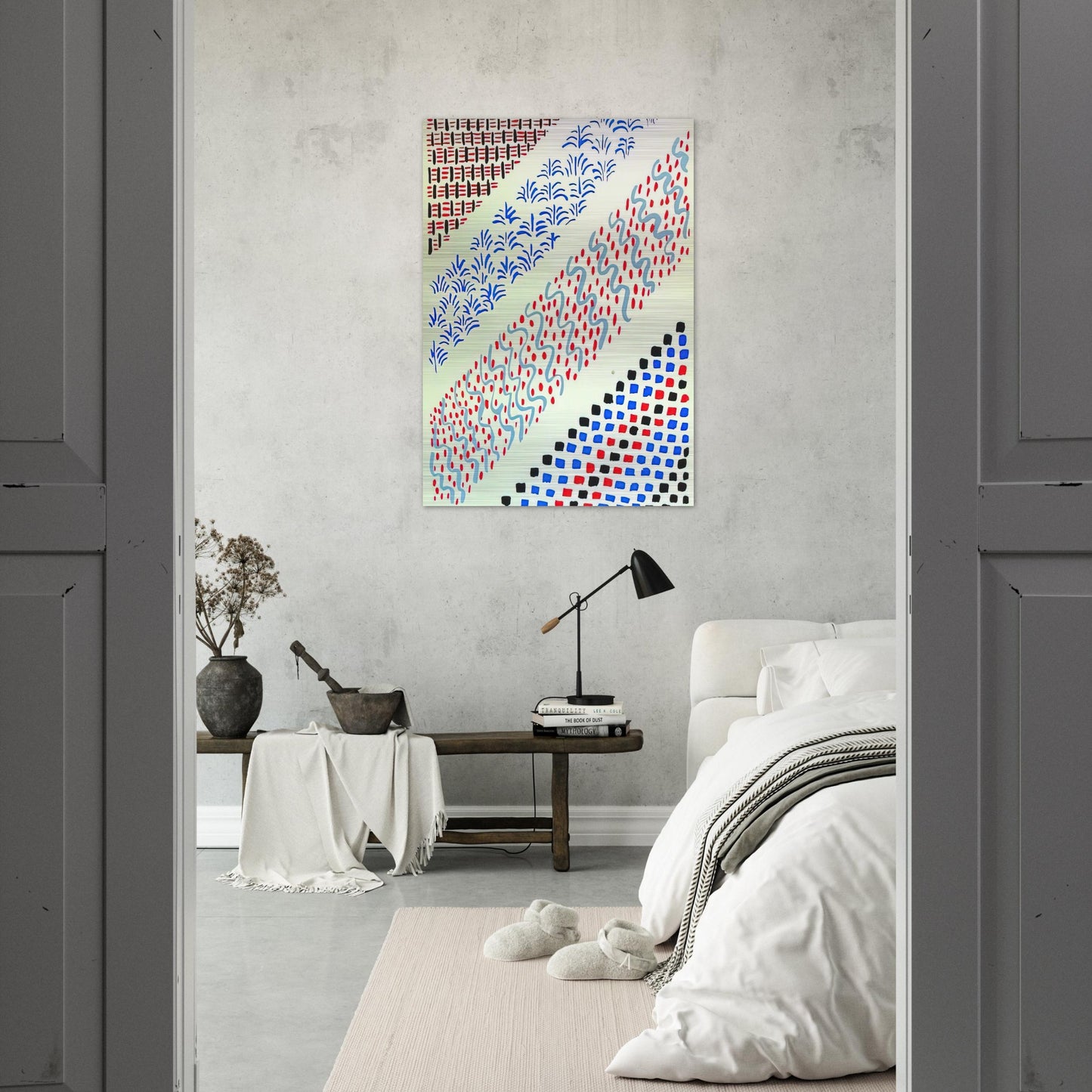 COMPOSITION 27 - Sonia Delaunay Brushed Aluminum Print - 70x100 cm / 28x40 inches | Sonia Delaunay Aluminum Print | Sonia Delaunay Prints
