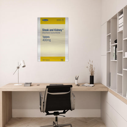 STEAK AND KIDNEY 1999 - Damien Hirst Brushed Aluminum Print - 70x100 cm / 28x40 inches | Damien Hirst Aluminum Print | Damien Hirst Prints