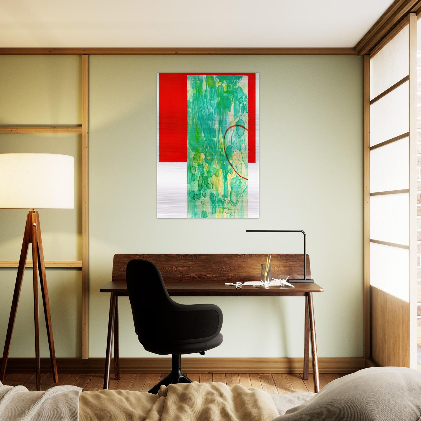 Bluest - Sam Gilliam Brushed Aluminum Print - 70x100 cm / 28x40 inches | Sam Gilliam Aluminum Print | Sam Gilliam Prints