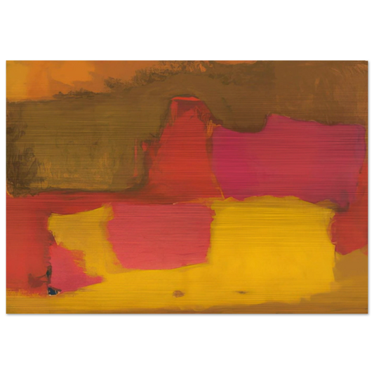 AWAY 1964 - Esteban Vicente Brushed Aluminum Print - 70x100 cm / 28x40 inches | Esteban Vicente Aluminum Print | Esteban Vicente Prints