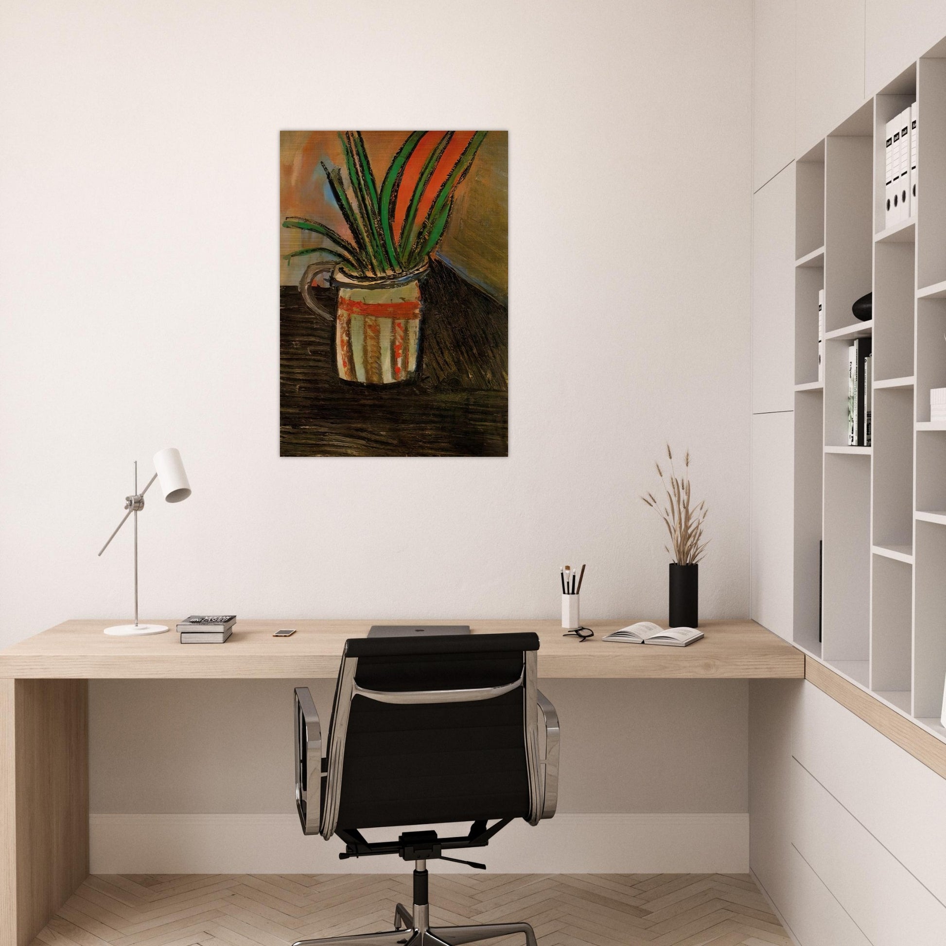 Exotic Flowers - 1907 - Pablo Picasso Brushed Aluminum Print - 70x100 cm / 28x40 inches | Pablo Picasso Aluminum Print | Pablo Picasso Prints