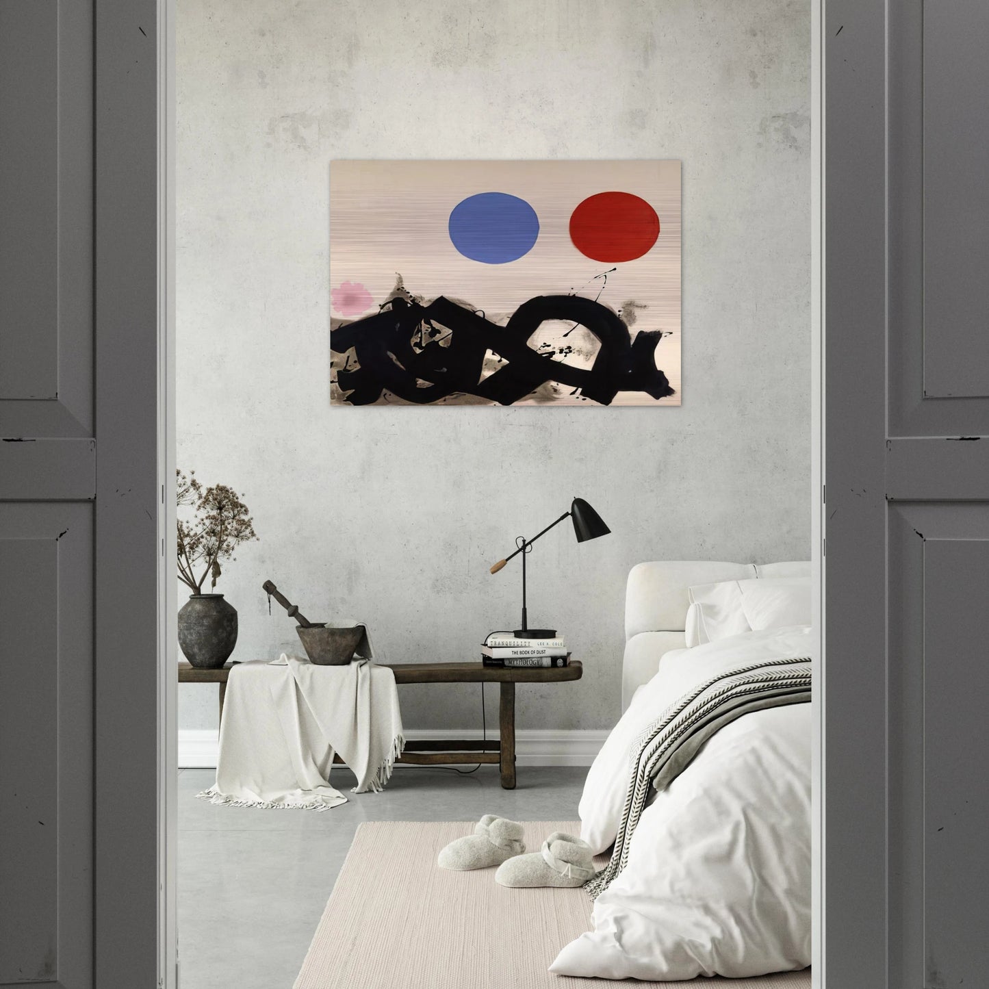 Rolling - 1961 - Adolph Gottlieb Brushed Aluminum Print - 70x100 cm / 28x40 inches | Adolph Gottlieb Aluminum Print | Adolph Gottlieb Prints