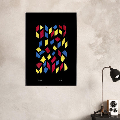 ORCHESTRA III 1980 - Anni Albers Brushed Aluminum Print - 70x100 cm / 28x40 inches | Anni Albers Aluminum Print | Anni Albers Prints
