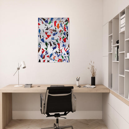 Blancs - 1973 - Simon Hantai Brushed Aluminum Print - 70x100 cm / 28x40 inches | Simon Hantai Aluminum Print | Simon Hantai Prints
