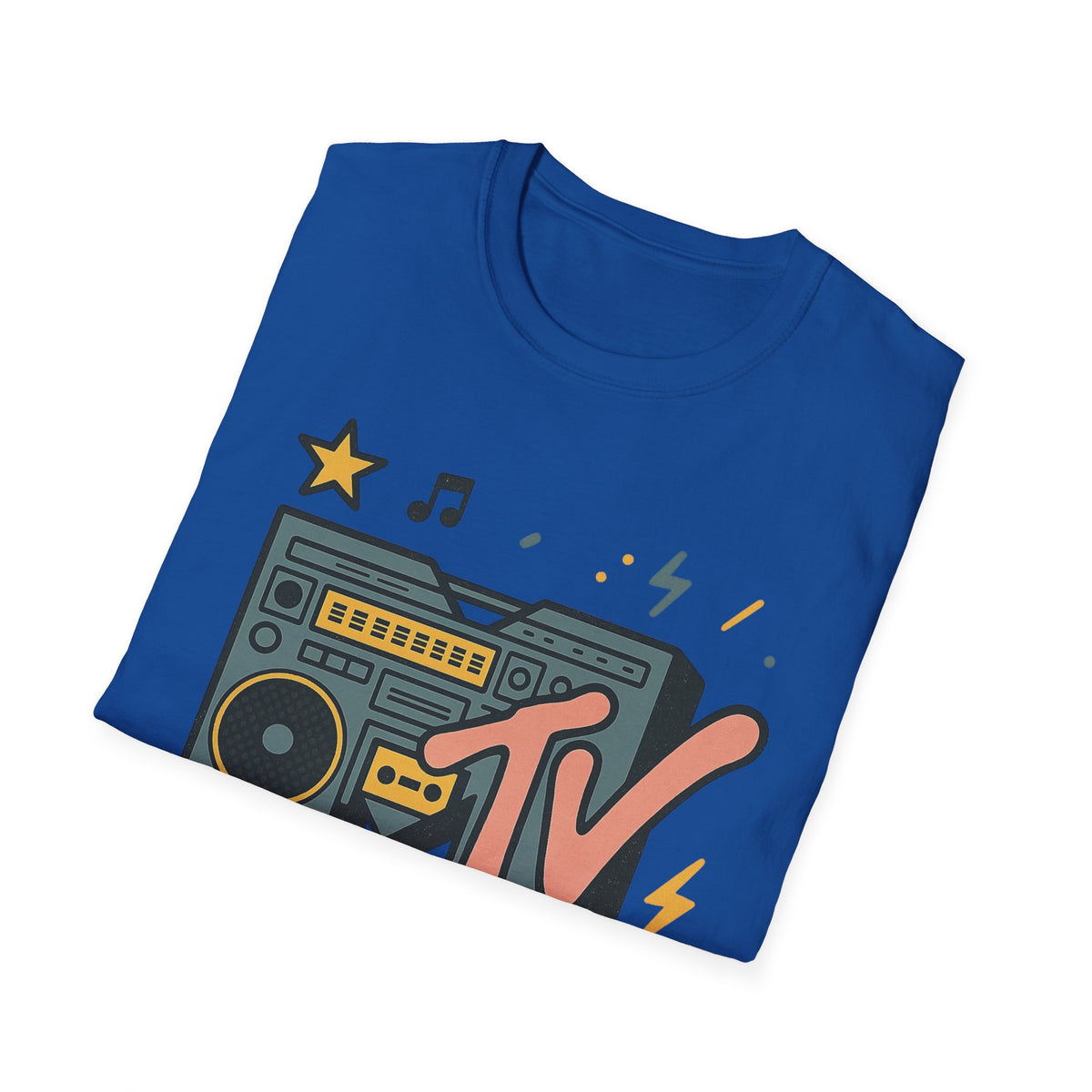 T-shirt graphique rétro MTV vintage imprimé léopard musical années 80 90 années nostalgiques unisexe shirt de groupe style rock imprimé animal