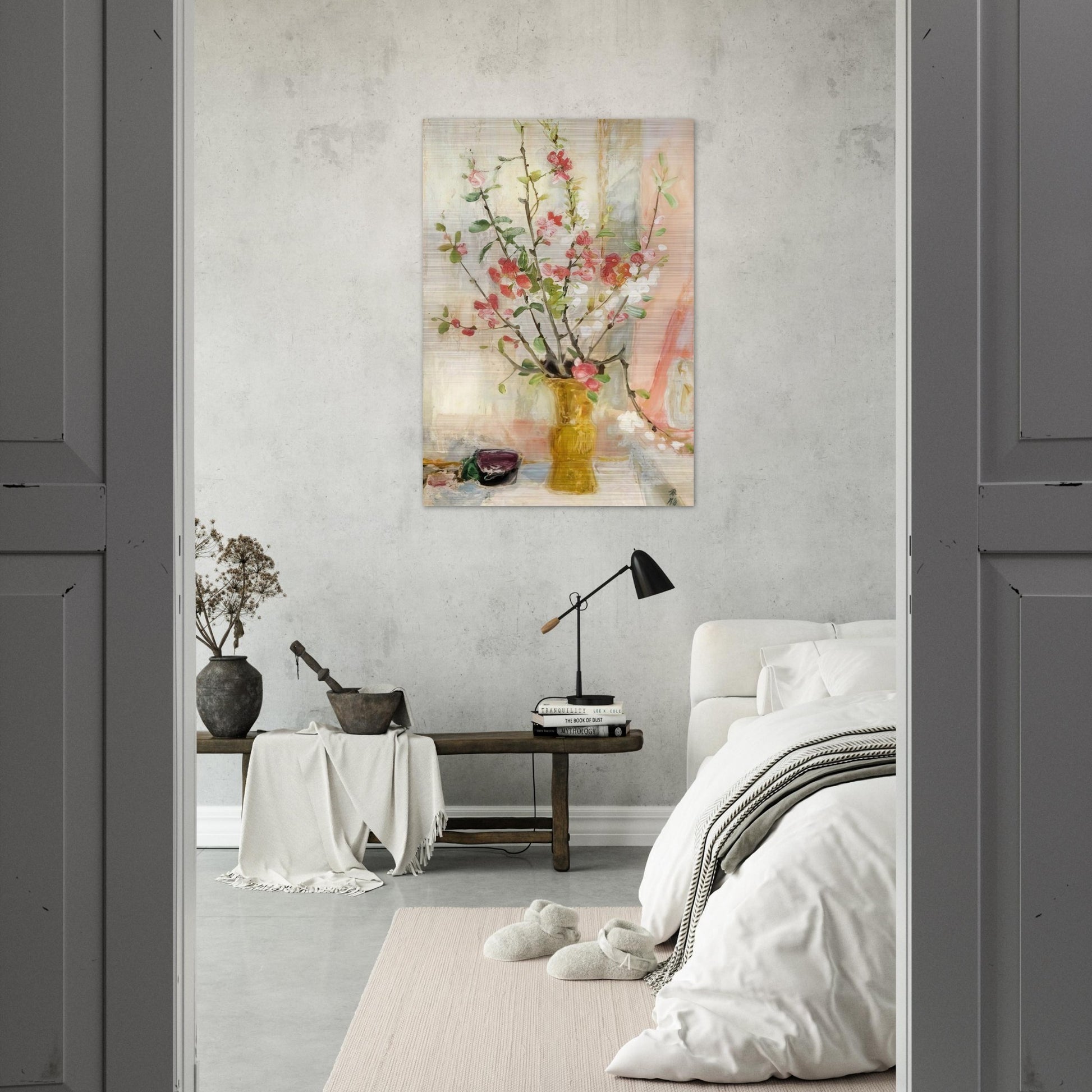 Les Pommeirs Du Japon - Post-Impressionism - Le Pho Brushed Aluminum Print - 70x100 cm / 28x40 inches | Le Pho Aluminum Print | Le Pho Prints