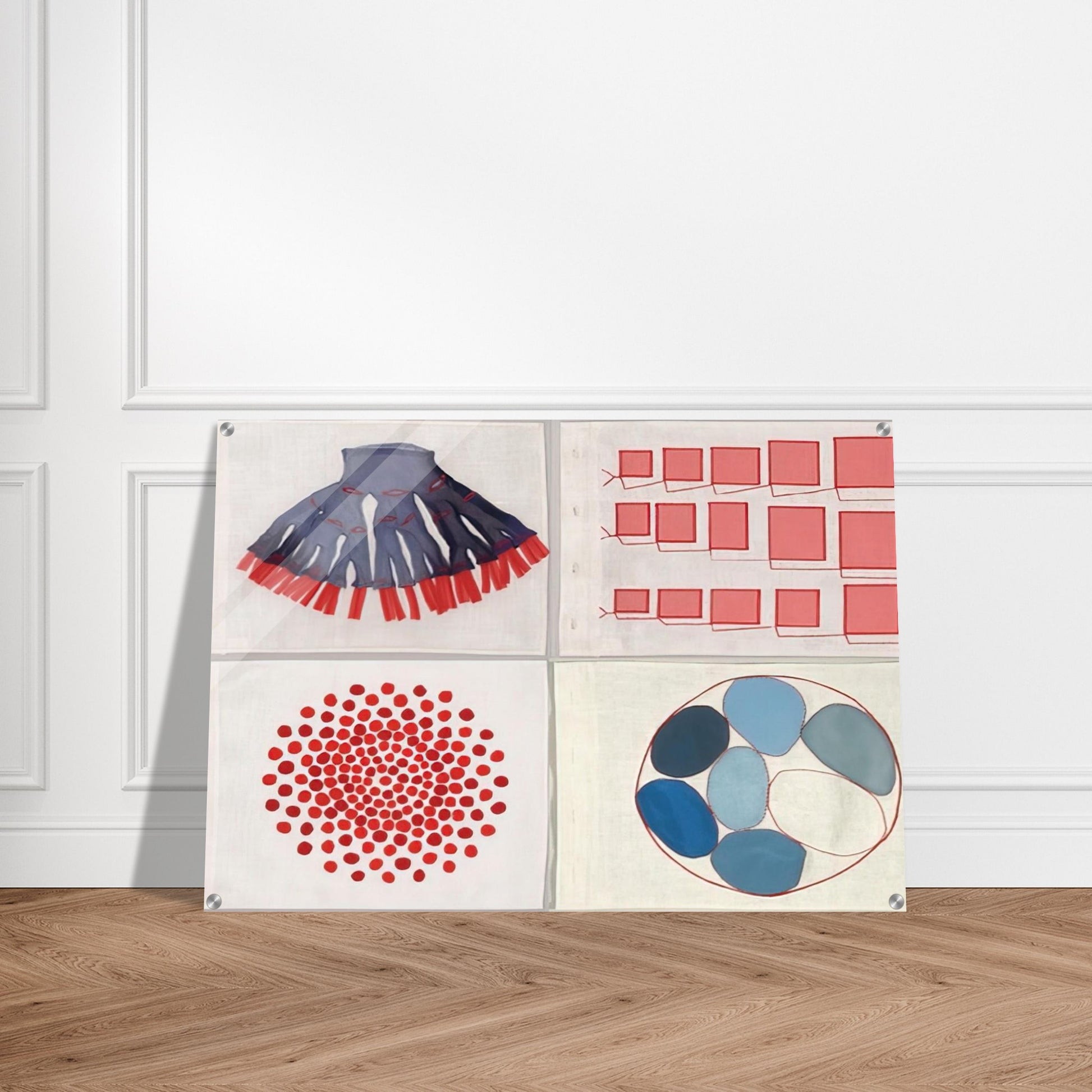 UNTITLED 9 - Louise Bourgeois Acrylic Print - 70x100 cm / 28x40″ inches