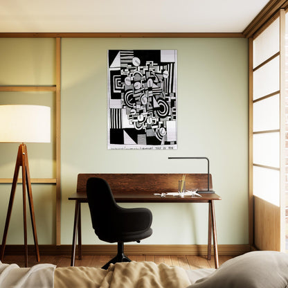 UNTITLED 1978 - Keith Haring Brushed Aluminum Print - 70x100 cm / 28x40 inches | Keith Haring Aluminum Print | Keith Haring Prints